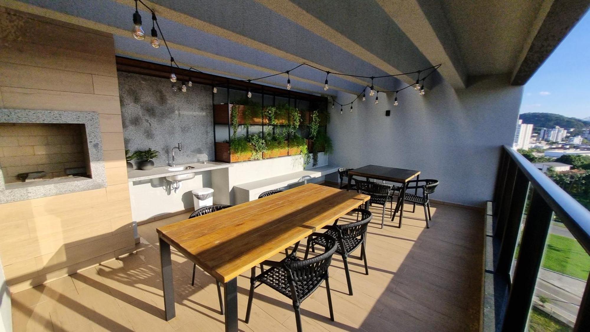 Apartamento Joinville Saguacu - Piscina Incrivel エクステリア 写真